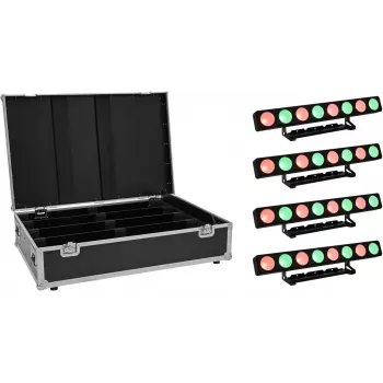 LED panelinis šviestuvų rinkinys EUROLITE PMB-8 COB QCL 30W – 4 vnt.