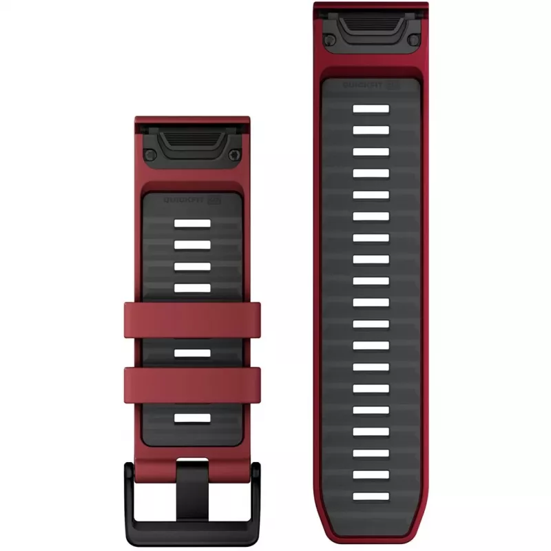 Garmin QuickFit 26 mm dirželis Graphite Red 010-13393-06