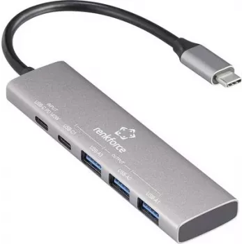 Renkforce RF-USBH-300 5 prievadų USB 3.2 Gen 1 šakotuvas 3.0 pilka (RF-6676604)