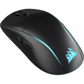 Žaidimų pelė CORSAIR M75 – juoda, monochromatinis paviršius, svoris 0,089 kg