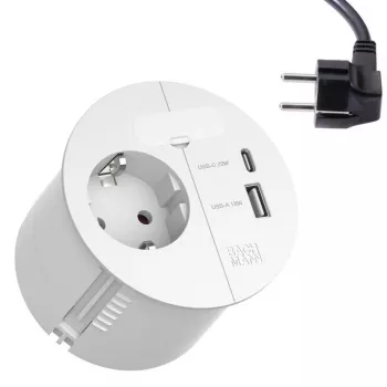 Maitinimo juosta Bachmann LOOP IN CHARGE 1xCEE7/3 1xUSB 938.301