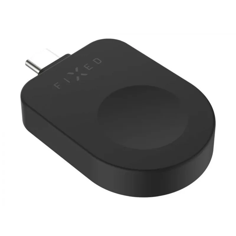 Fiksuotas USB-C įkrovimo adapteris FIXED FIXDW-AWAP-BK, skirtas Apple Watch Powerstation Uni, kompaktiškas pakaitalas