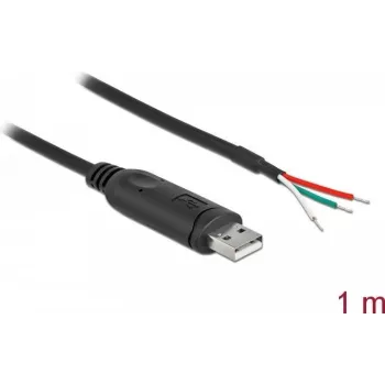Adapterinis kabelis USB 2.0 Type-A į RS-232 DeLOCK 62930