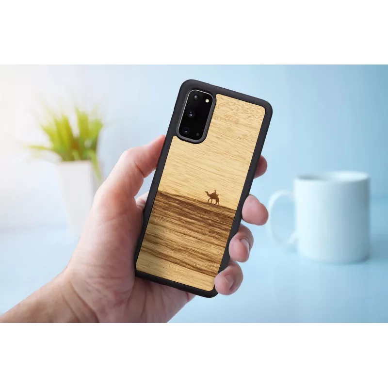 Telefono dėklas iš medžio ir polikarbonato Samsung Galaxy S20 Terra Black – apsauginis dėklas