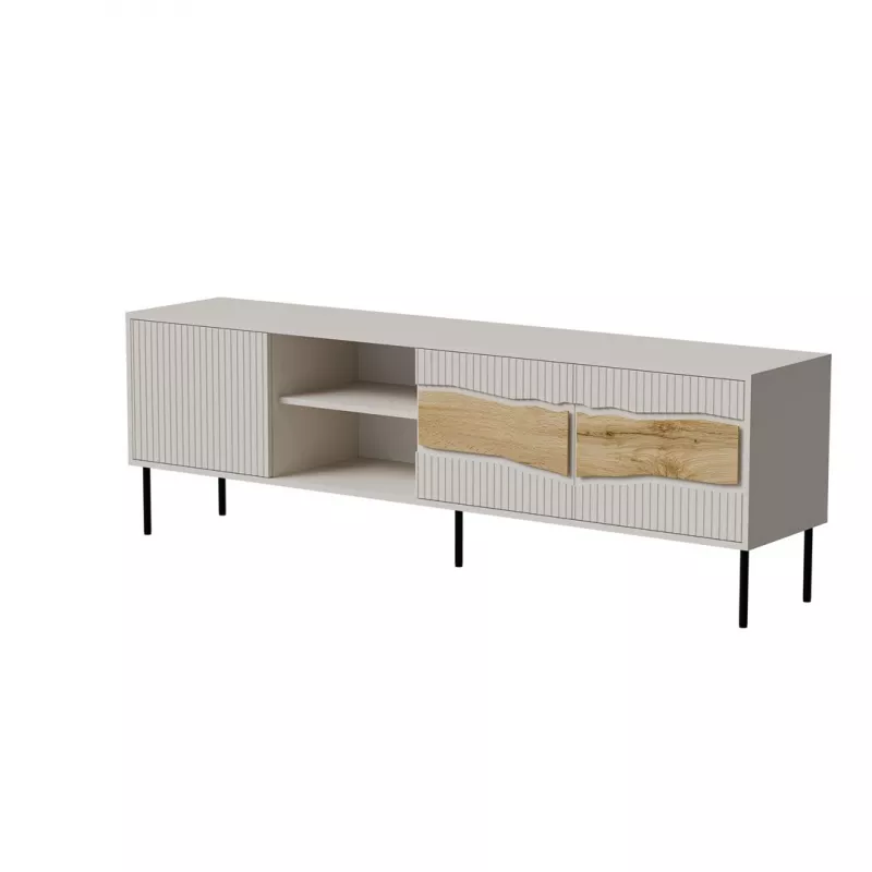 TV spintelė cama meble INSERTO 3D1W 190x40x62 cm kašmyro apdaila su LED