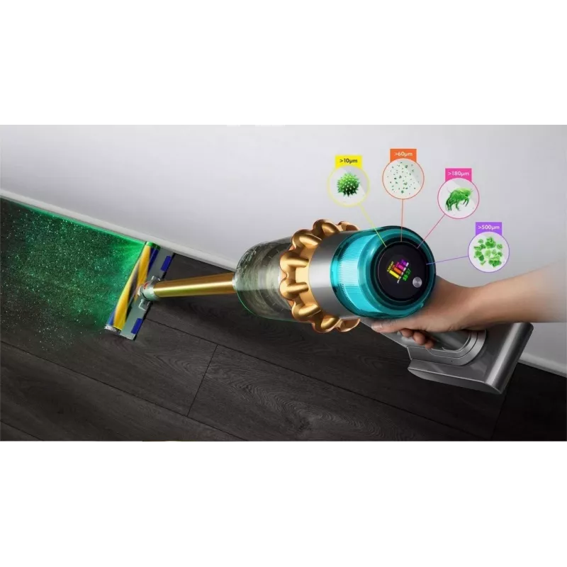 Belaidis siurblys Dyson V15 Detect Absolute Gold