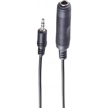 Garso adapterio kabelis ShiverPeaks BS30701 0,2 m 3,5 mm lizdas – 6,35 mm kištukas juodas