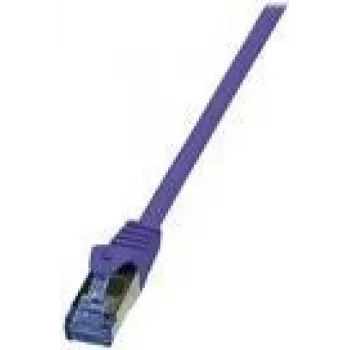 Logilink PrimeLine - Pataisinis kabelis - RJ-45 (M) į RJ-45 (M) - 2 m - SFTP, PiMF - CAT 6a - halogeninis, liejinis, su apsauga nuo užkabinimo - violetinis (CQ305VS)