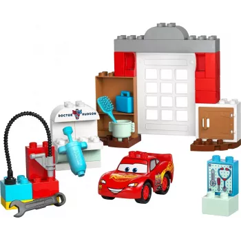 LEGO DUPLO 10456 Disney McQueen's Visit to Doc's Workshop statybinis žaislas — 35 dalių, nuo 2 metų, dideli kaladėliai