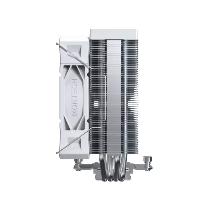 CPU oro aušintuvas Montech NX400, 120 mm ventiliatoriai, baltas, 156×74×120 mm, TDP 270 W