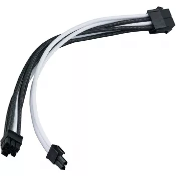 Prailginimo laidas SILVERSTONE PP07E 8 kontaktų PCIe 30 cm (juodas/baltas)