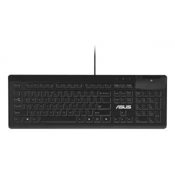 Pilno dydžio laidinė klaviatūra ASUS KU100 Juoda, Estijos išdėstymas, USB Type-A, 2 m laidas
