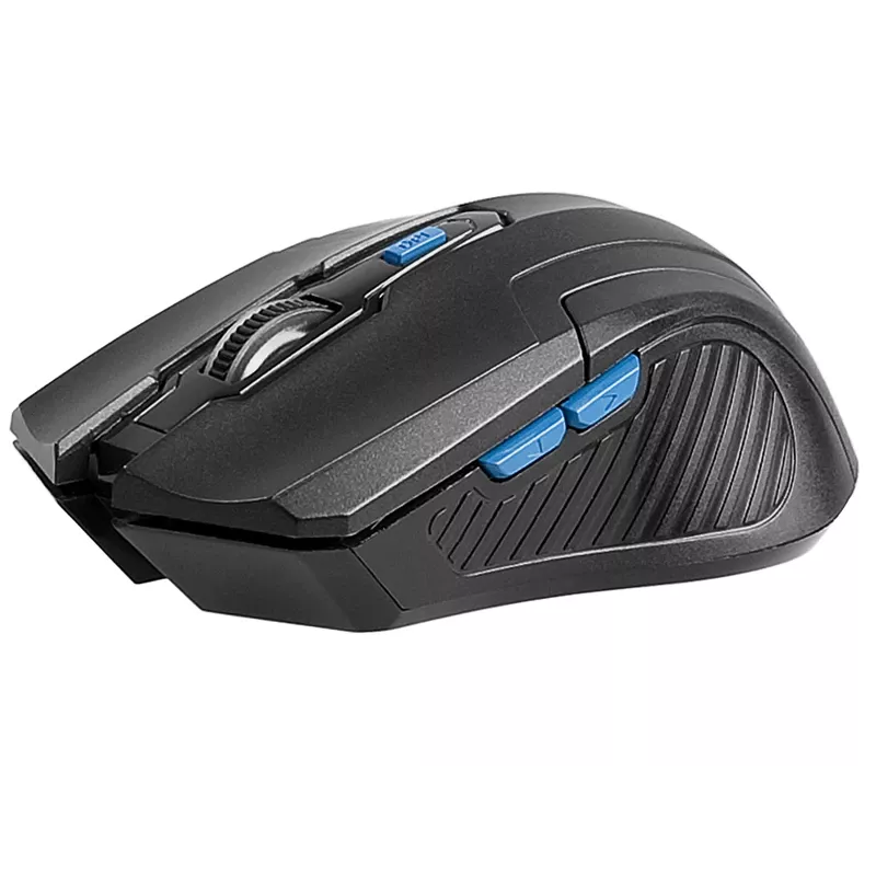 Tracer Fairy - optinė pelė - 6 mygtukai - belaidė - 2.4 GHz - USB belaidis imtuvas - juoda