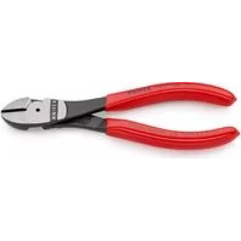 KNIPEX Didelės jėgos įstrižinės replės 160 mm, plastikinė danga