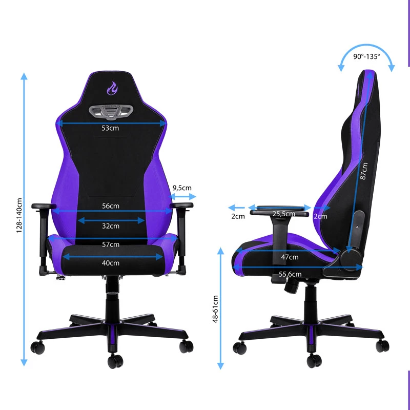 Nitro Concepts S300 žaidimų kėdė - Nebula Purple