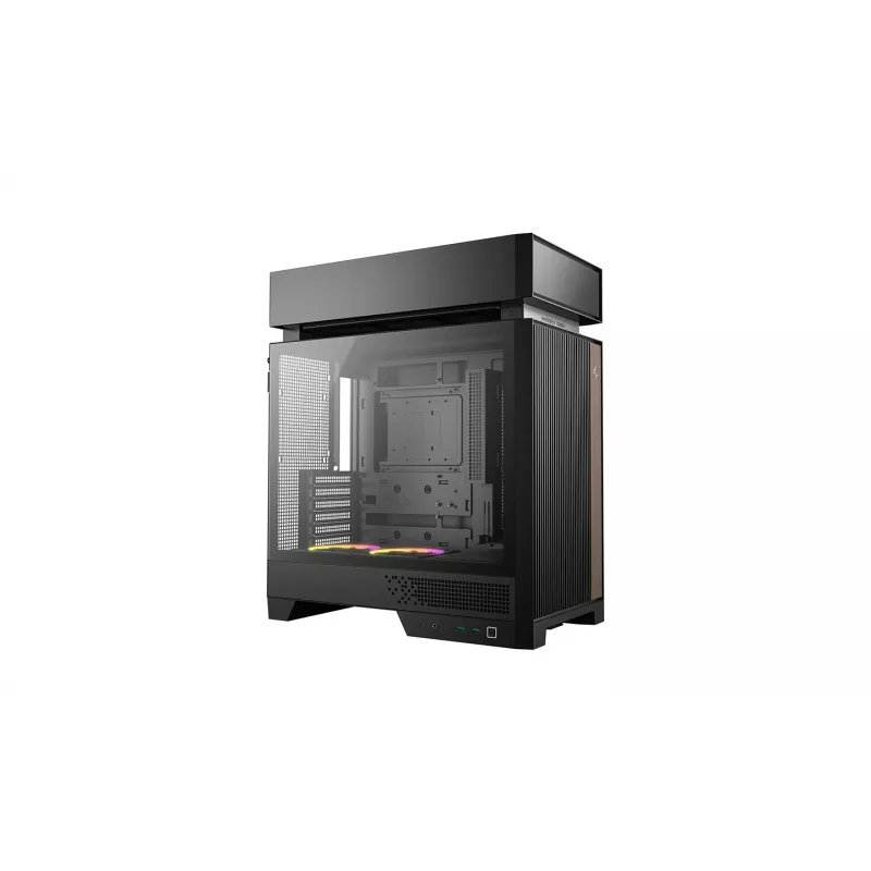 PC korpusas DeepCool CL660 Black — ATX/Micro-ATX/Mini-ITX, grūdintas stiklas, 2x3,5 colio + 1x2,5 colio, priekyje 140 mm, viršuje/gale 120-140 mm