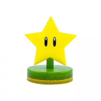 Stalinė lempa Paladone Super Mario Super Star Icon Light – dekoratyvinis LED naktinis šviestuvas