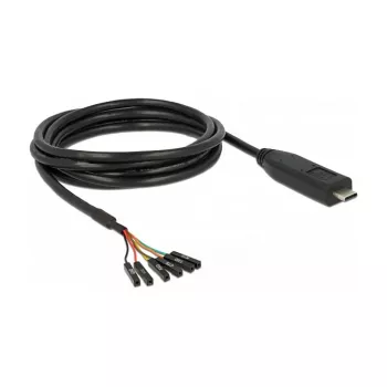 USB 2.0 Type-C į LVTTL serijinis kabelis DeLOCK 63946 2 m juodas
