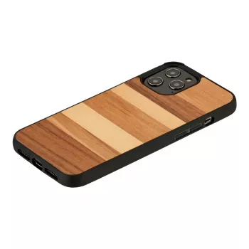 Dėklas iPhone 12 / 12 Pro man and wood – juodas smėlis