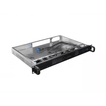 Rack korpusas Lanberg SC01-3001-10B 1U juodas 4 ventiliatoriai