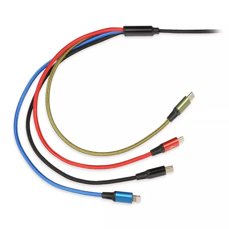 Universalus 4 viename įkrovimo laidas I-BOX USB IKUM4W1