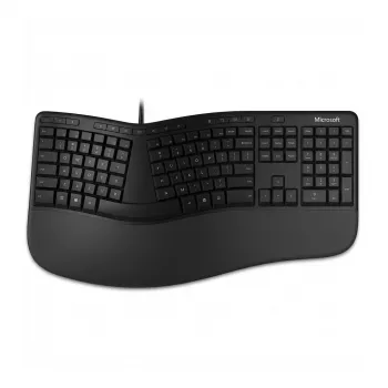 Ergonominė klaviatūra BE išdėstymas Azerty juoda