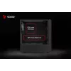 PC korpusas SAVIO Noctis Glass RGB – juodas, ATX/Micro-ATX, 210×410×450 mm, 3×120 mm priekiniai ventiliatoriai