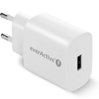 Įkroviklis sieninis 1x USB 18 W QC 3.0 baltas everActive SC-250Q