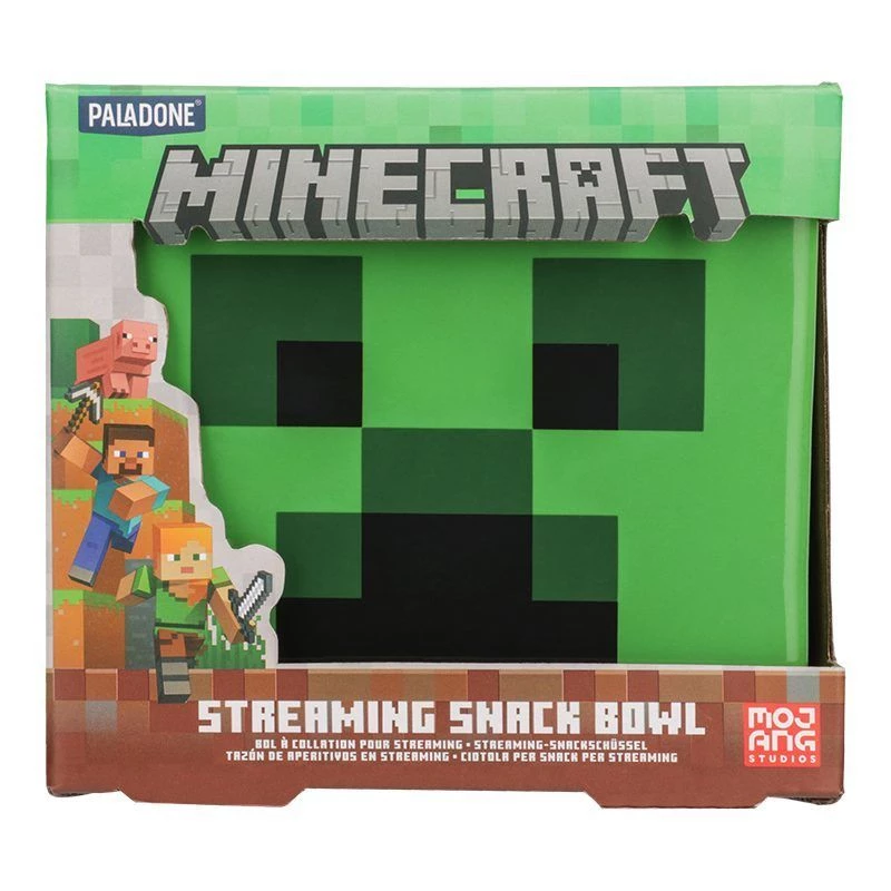Paladone Minecraft Creeper Srautinio Užkandžių Dubuo su Telefono Stovu