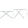 Pilno dydžio lyginimo lenta Vileda 4023103218932 – nerūdijančio plieno kojos, 1200×380 mm, aukštis 75–96 cm, sulankstoma, su lygintuvo laikikliu
