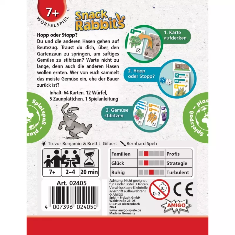 Snack Rabbits Kauliukų Žaidimas