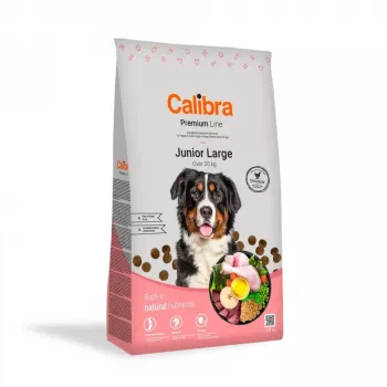 CALIBRA Premium Line Junior Large Chicken – sausas šunų ėdalas – 12 kg
