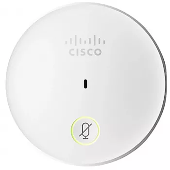 Stalo mikrofonas Cisco CS-MIC-TABLE-J – laidinis IP telefono mikrofonas, 80–20 000 Hz, 4 kontaktų Hirose, baltas