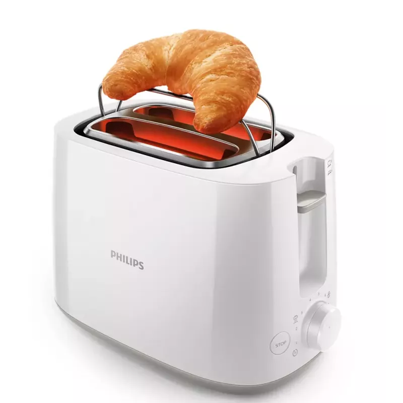 Skrudintuvas Philips Daily Collection HD2581/00 — 2 dėklai, 830 W, 8 rudumo lygiai, baltas