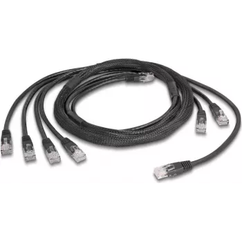 DeLOCK tinklo kabelis 5 m Cat5e U/UTP juodas 90121