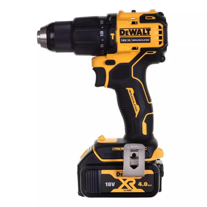 Belaidžių elektrinių įrankių rinkinys DeWalt DCK2062M2T — 18V, gręžtuvas DCD709 + smūginis suktuvas DCF809 1/4 colio, 2×4,0Ah akumuliatoriai, dėklas TSTAK II