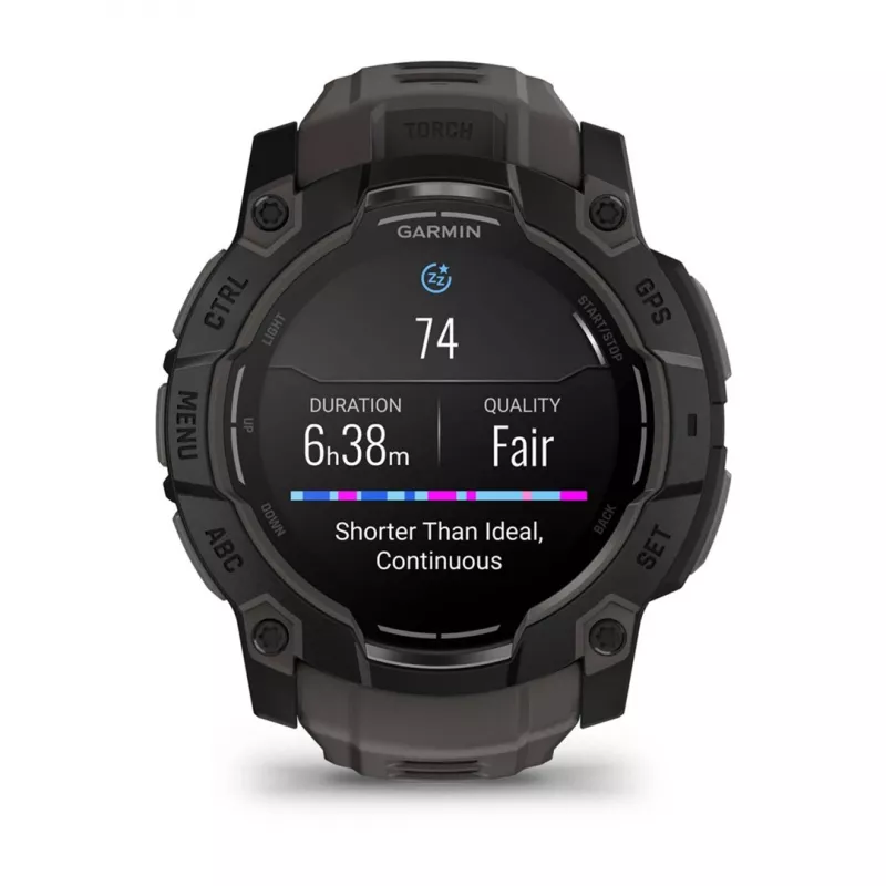 Garmin Instinct 3 AMOLED 3,3 cm (1,3 inch) 50 mm Skaitmeninis 416 x 416 pikselių Liečiamas ekranas Juodas GPS (palydovas)