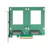 Vidinis U.2 adapteris DeLOCK 90162 PCIe sąsaja su LED indikatoriais