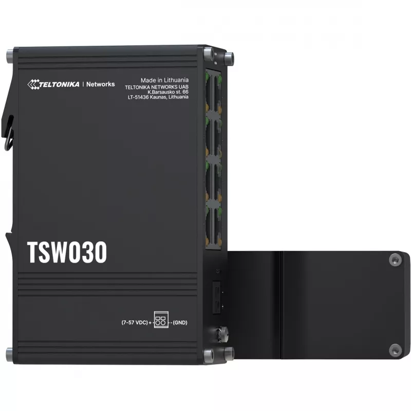 Teltonika TSW030, nevaldomas 8 prievadų pramoninis Ethernet jungiklis