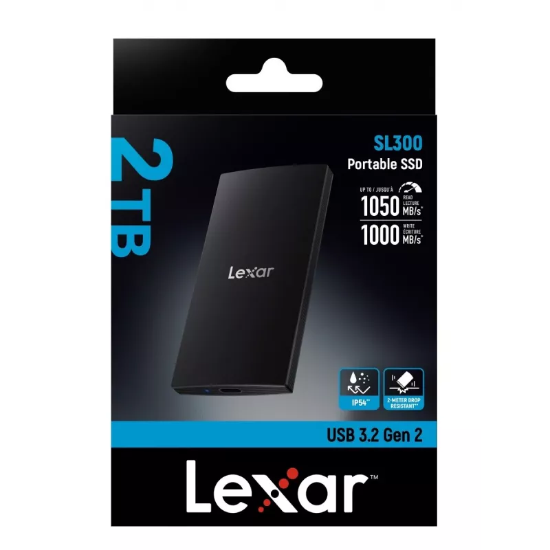 Išorinis kietasis diskas (SSD) Lexar 2TB USB Type-C 3.2 Gen 2 LSL300002T-RNBNG
