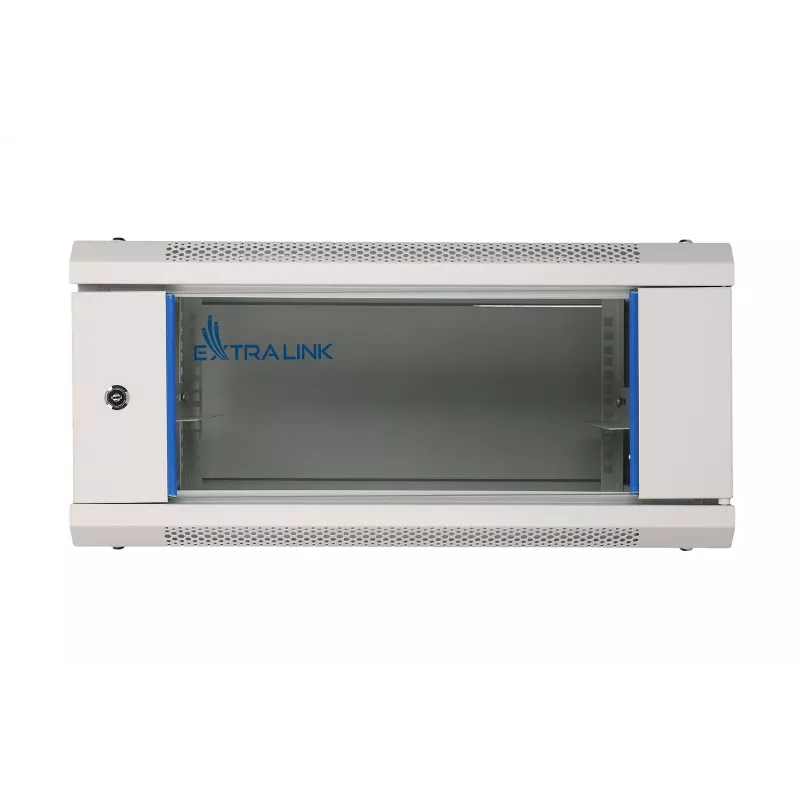 Sieninis 19 inch stelažas Extralink 4U 600x450 pilkas