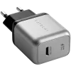 Mobiliojo įrenginio įkroviklis Satechi ST-UC30WCM-EU – universalus vidinis AC įkroviklis su 1× USB-C, juoda/sidabrinė