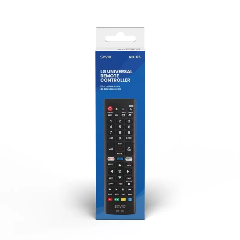 Savio RC-05 Black IR Wireless belaidis nuotolinio valdymo pultas