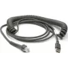 Datalogic USB kabelis, Type-A, spiralinis, 3,6 m (CAB-467)