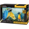 3D dėlionė cubicfun Mėlynkaklės aros, 88 detalės, modelis 306-DS1097H