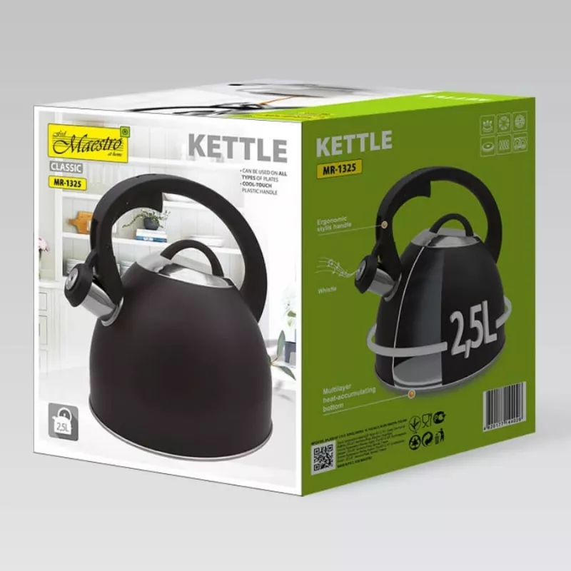 Maestro MR-1325 virdulys 2,5 l, juodas