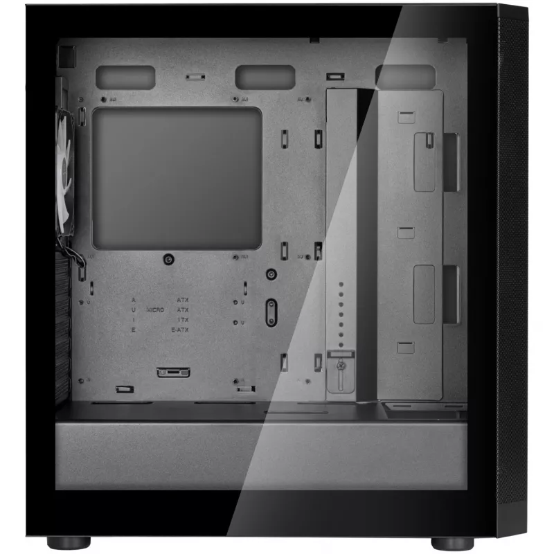 Korpusas SilverStone FARA 514X juodas su grūdintu stiklu (SST-FA514X-BG)