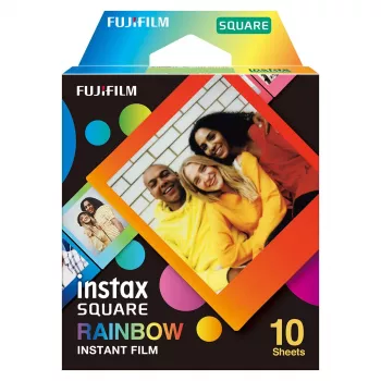 Momentinė nuotraukų plėvelė Fujifilm SQUARE Rainbow 10 vnt.