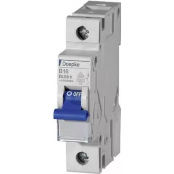 Automatinis jungiklis DOEPKE B10A DLS-6H-B10-1-6-KA 6kA 1-polis 230V B charakteristika DLS-6H-B10-1-6-KA (09914021)