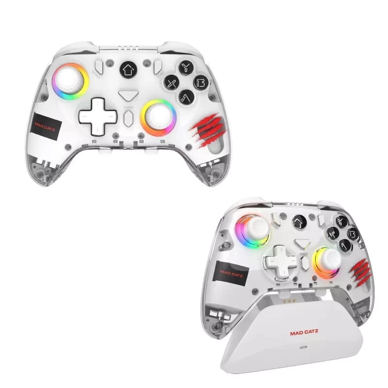 Žaidimų pultas Mad Catz C.A.T. 17 CUSTOMIZABLE – laidinis valdiklis su programuojamais mygtukais, ergonomiškas dizainas